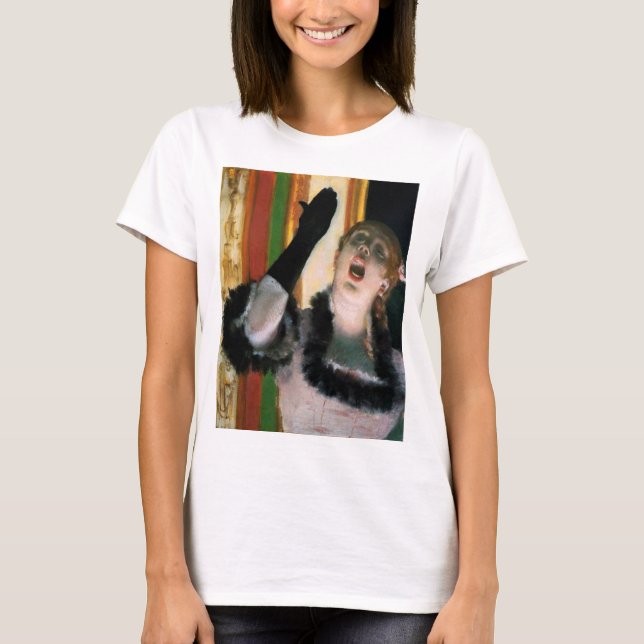 Singer with a Glove, Edgar Degas T-Shirt (Front)