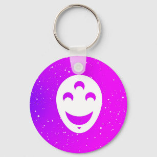 Singer's Happy Face Keychain
