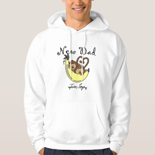 Singes Papa de jumeaux T-shirts et cadeaux (Devant)