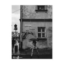 Singin' dans la carte postale de la pluie, avec Ci