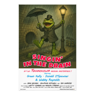 Singin' in the Drain Movie Parody Photo Print