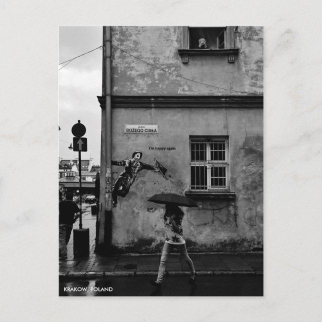 Singin' in the Rain Postcard, with City Text Postcard (Front)