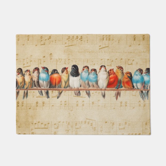 Singing and Chirping   Doormat (Front)