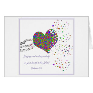 Singing and making melody  Parakaleo note card