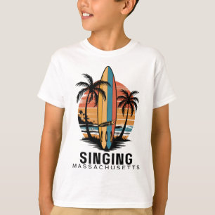 Singing Beach Machusetts Surfing Surfer T-Shirt