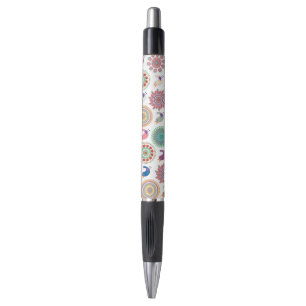 Singing Bird and Mandala Folk Art Pattern Pen