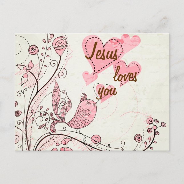 Singing Bird Customized Postcard (Front)