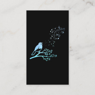 Singing Bird Musical Notes Business Card