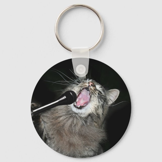 Singing cat keychain (Front)