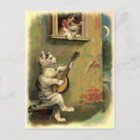 Singing Cat, vintage style