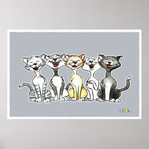 Singing Cats Poster