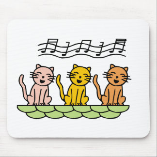 Singing Cats Tshirts and Gifts Mouse Pad