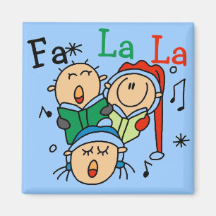 Singing Christmas Carols Tshirts and Gifts Magnet