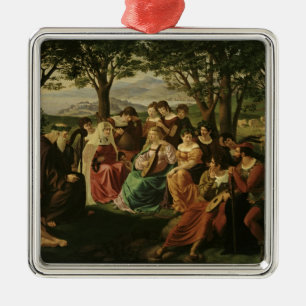 Singing Competition Metal Ornament