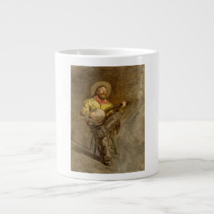 Singing Cowboy Playing a Banjo Spanish West  Large Coffee Mug
