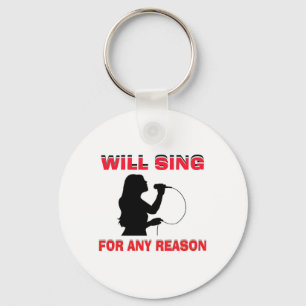 SINGING GIRL KEYCHAIN