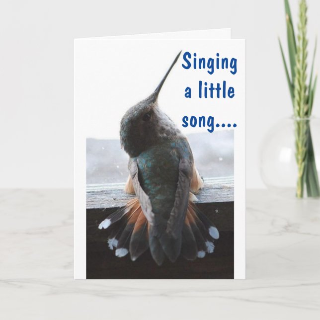 SINGING "HAPPY BIRTHDAY" TO "YOU" CARD (Front)