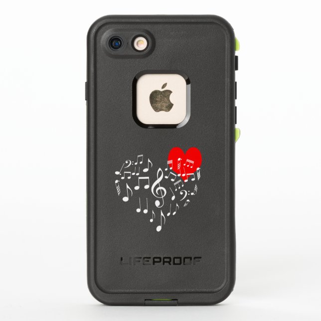Singing Heart one-of-a-kind LifeProof iPhone Case (Back)