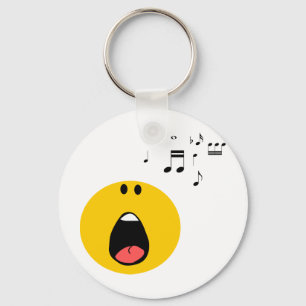 singing his little heart out keychain