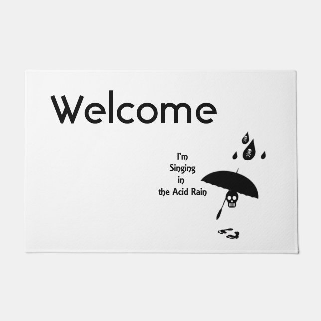 Singing In The Acid Rain Doormat (Front)