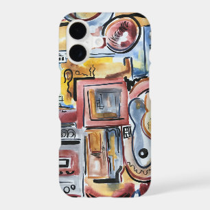 Singing In The Kitchen-Abstract Watercolor Art