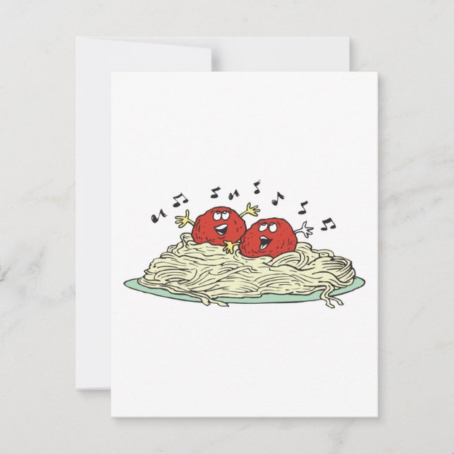 singing meatballs on spaghetti (Front)