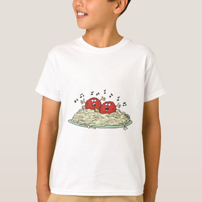 singing meatballs on spaghetti T-Shirt (Front)