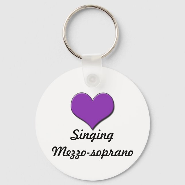 Singing Mezzo-soprano Keychain (Front)