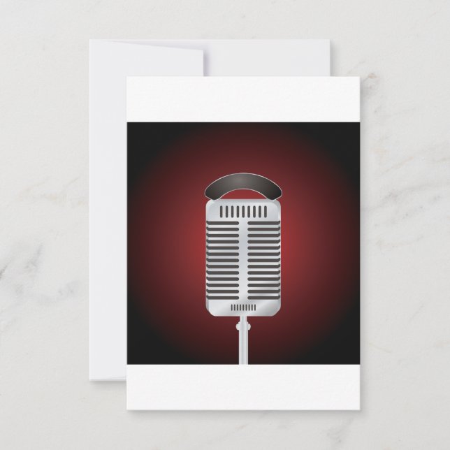 Singing Microphone Invitations (Front)