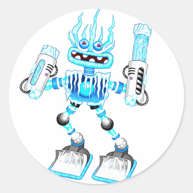 singing monsters  classic round sticker (Front)