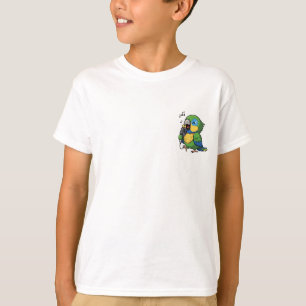 Singing Parrot Musical Cartoon Bird Kids T-Shirt