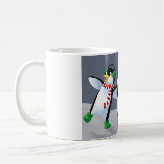 Singing Penguins Coffee Mug (Left)