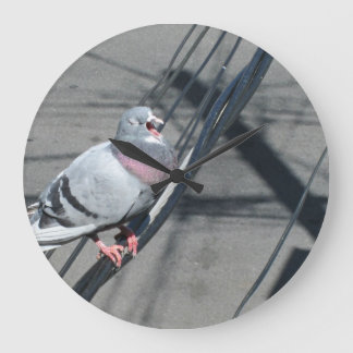 Singing Pigeon Large Clock