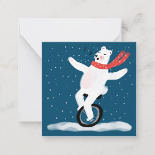 Singing Polar Bear Holiday Card Customize It!