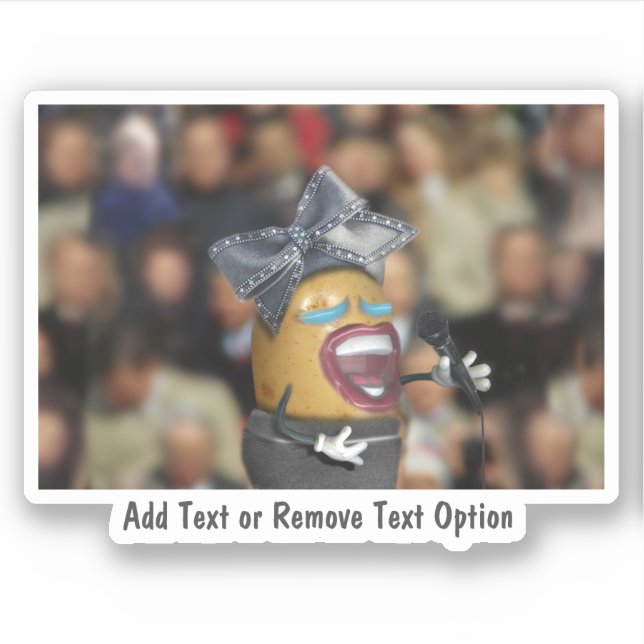 Singing Potato and Big Bow Hat (Front)