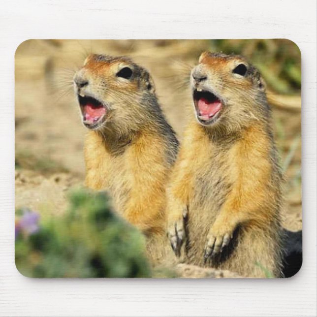 Singing Prairie Dogs Mouse Pad (Front)
