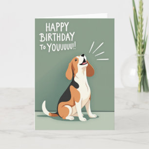 Singing Puppy Birthday Card