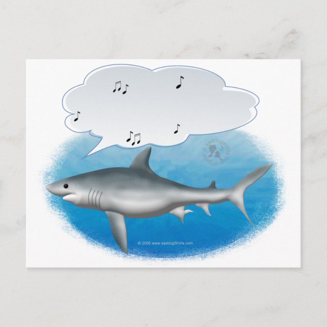 singing shark postcard (Front)