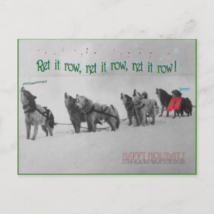Singing Sled Dogs: SItka Alaska Malamute Choir Postcard