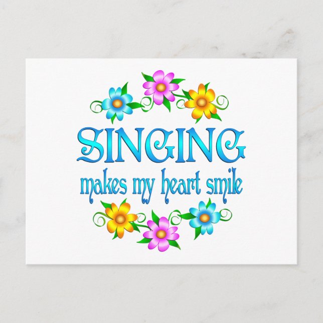 Singing Smiles Postcard (Front)