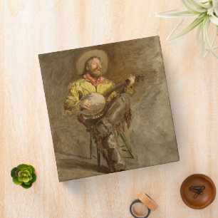 Singing Spanish Cowboy w Banjo Playing Trail Song Binder