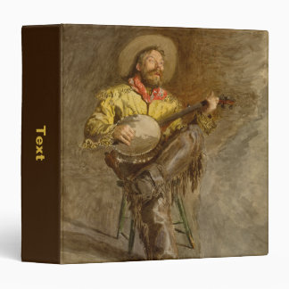 Singing Spanish Cowboy w Banjo Playing Trail Song Binder