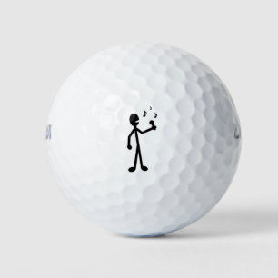 Singing Stick Figure Golf Balls