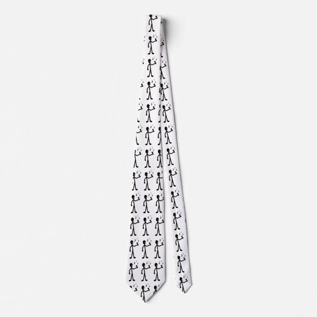 Singing Stick Figure Tie (Front)