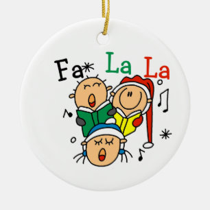 Singing Stick Figures Holiday Ornament