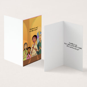 Singing Together Goodbye Customized Leaving Card