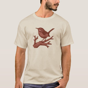 Singing Wren on the Dead Tree T-Shirt