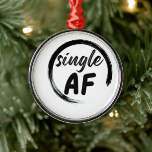 Single AF Metal Ornament