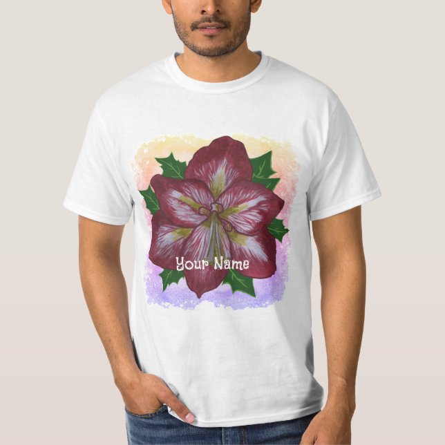 Single Amaryllis T-Shirt (Front)
