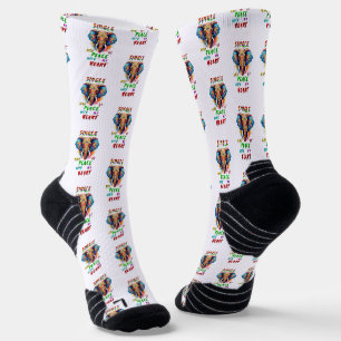 Single And At Peace With My Heart Socks